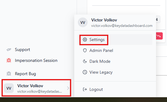 How to Set Key Data Preferences